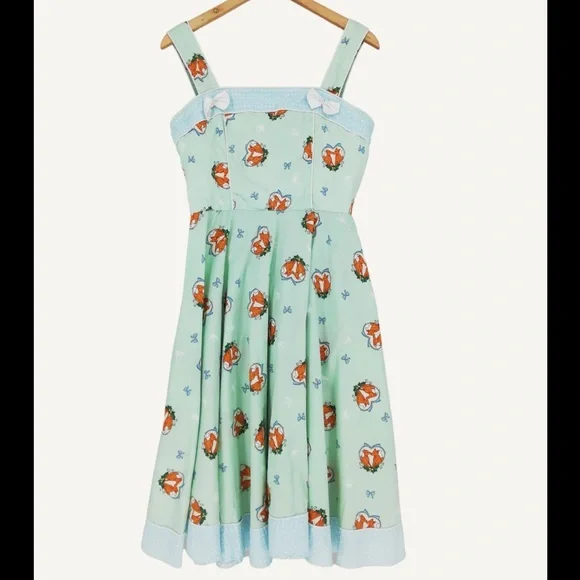 Hell Bunny | Dresses | Nwot Hell Bunny Mint Green Polka Dot Trim Fox Dress  Size Uk 3x | Poshmark